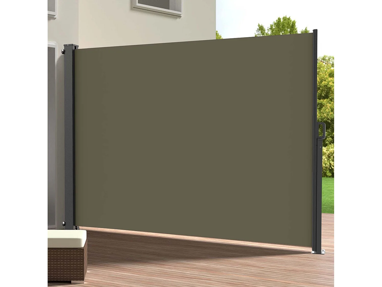 Paravent extérieur rétractable PHOENIX Taupe  300 x 140 cm
