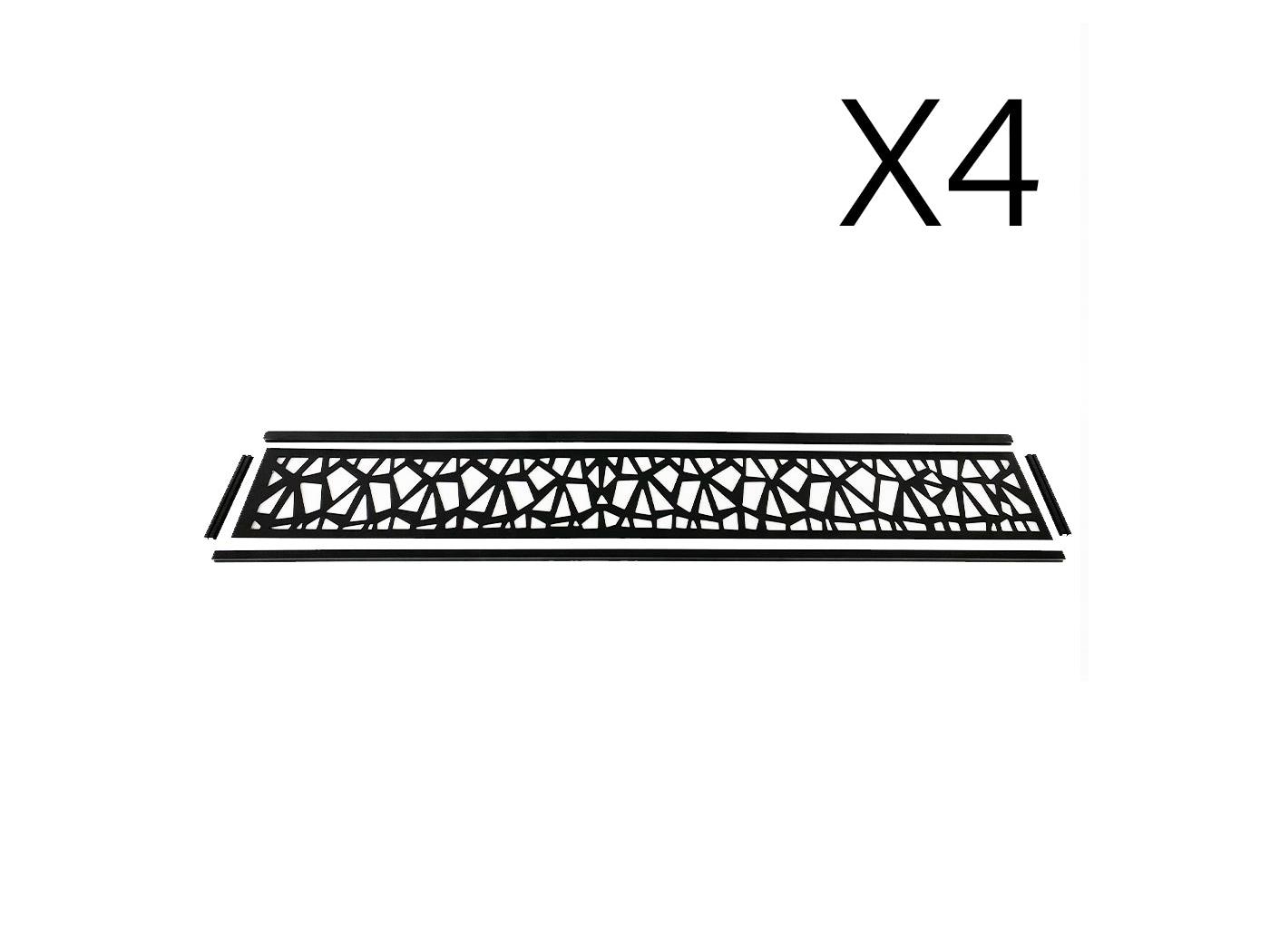lot-de-4-lames-d-coratives-horizontales-en-aluminium-ajour-prism-pour