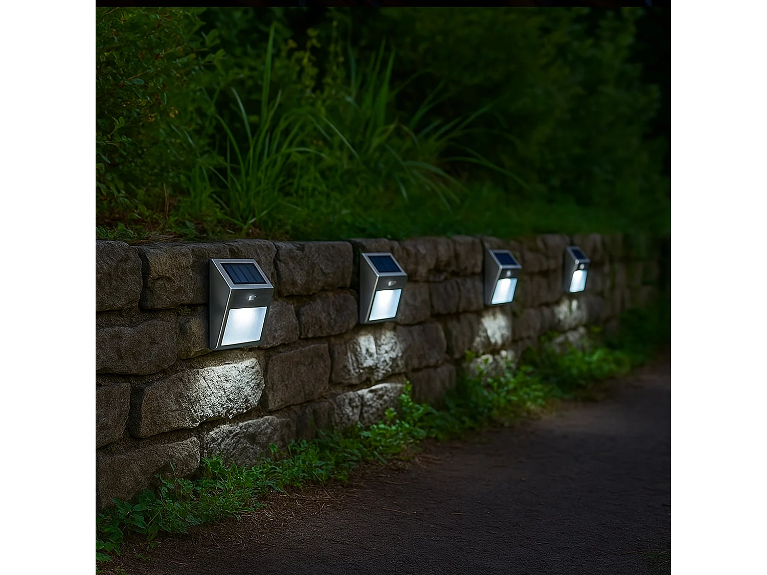 Pack de 2 proyectores solares H10cm WALLY