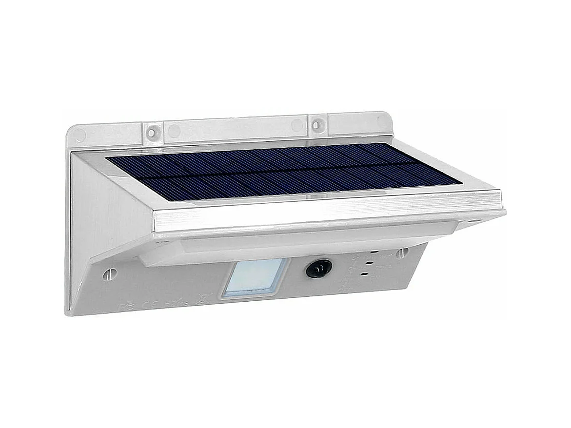 Projecteur solaire applique mural DERBY W11 Gris Plastique 250LM