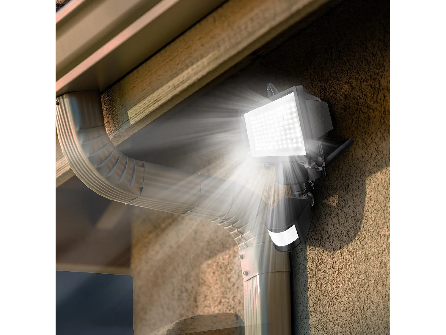 SOLAR-SCHEINWERFER mit sensor 1000LM COOPER