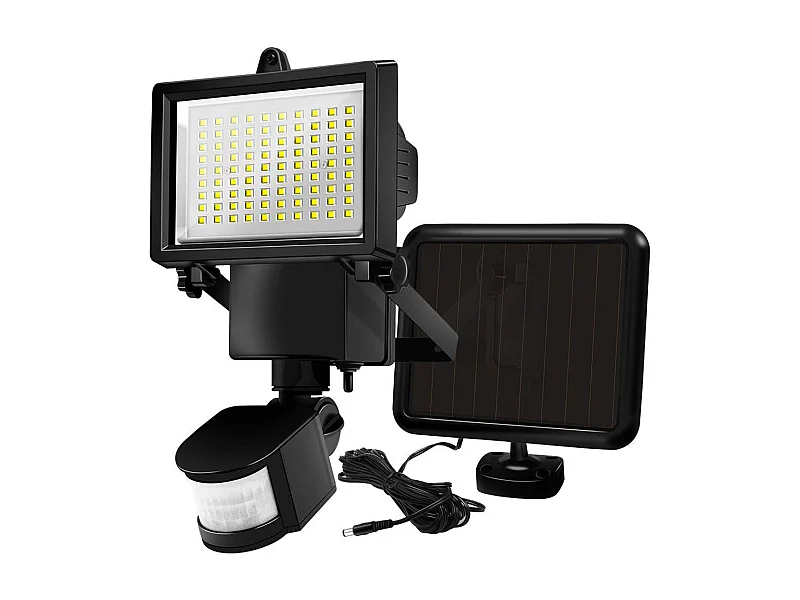 Projecteur solaire avec détecteur COOPER Noir Plastique 1000LM