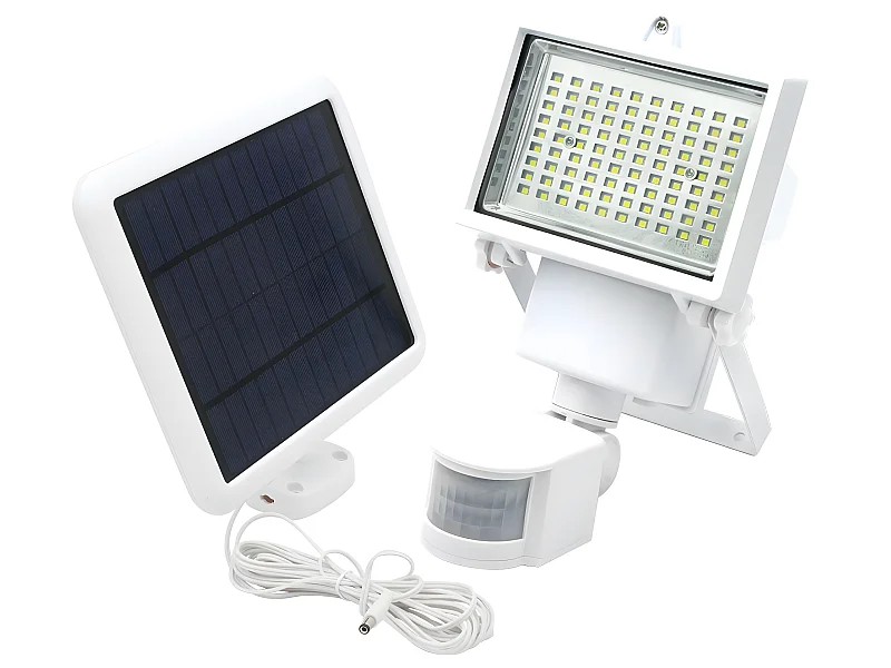 Projecteur solaire avec détecteur COOPER Blanc Plastique 1000LM
