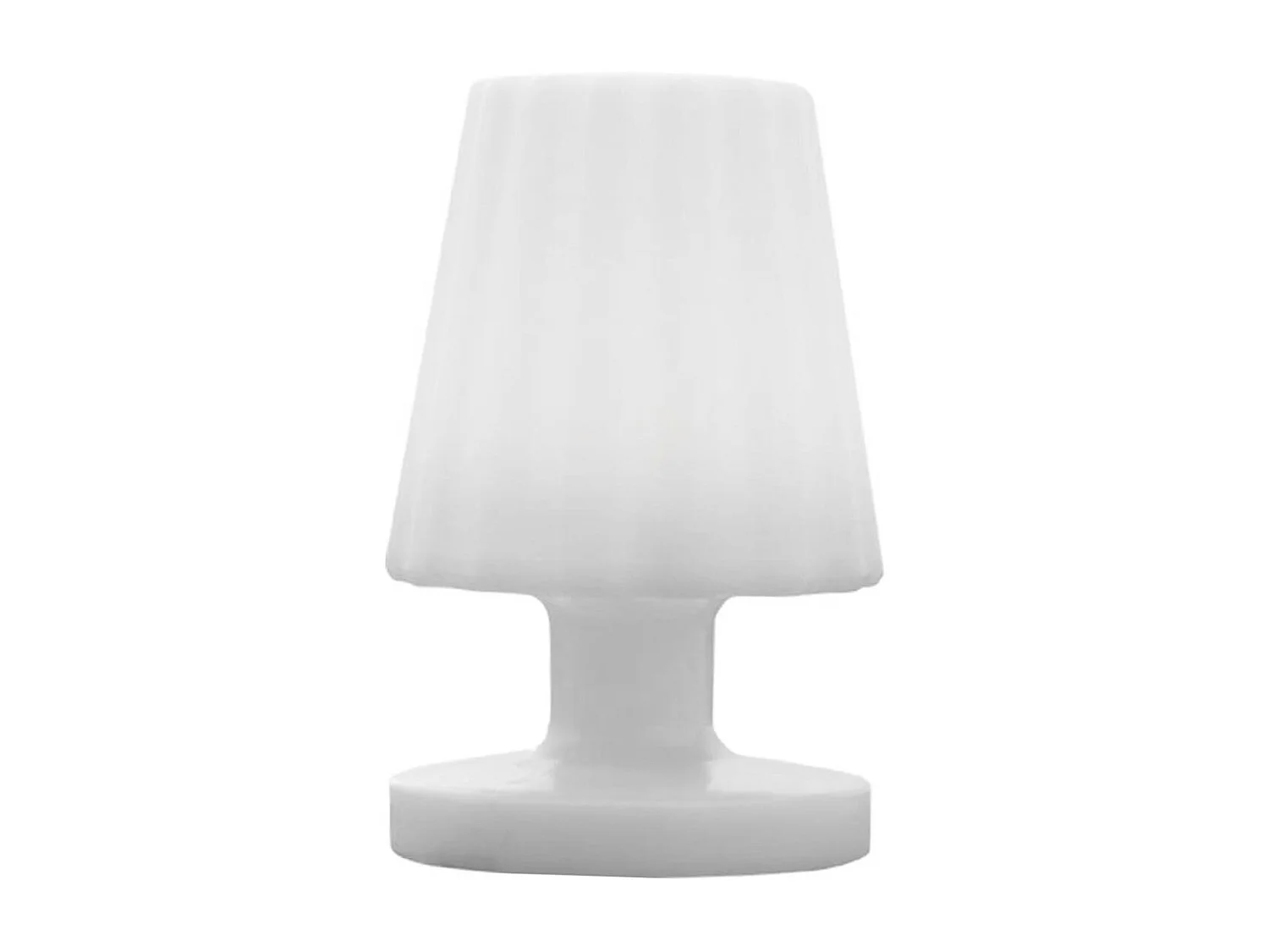 Lampe de table sans fil LADY MINI Blanc Polyéthylène H22CM