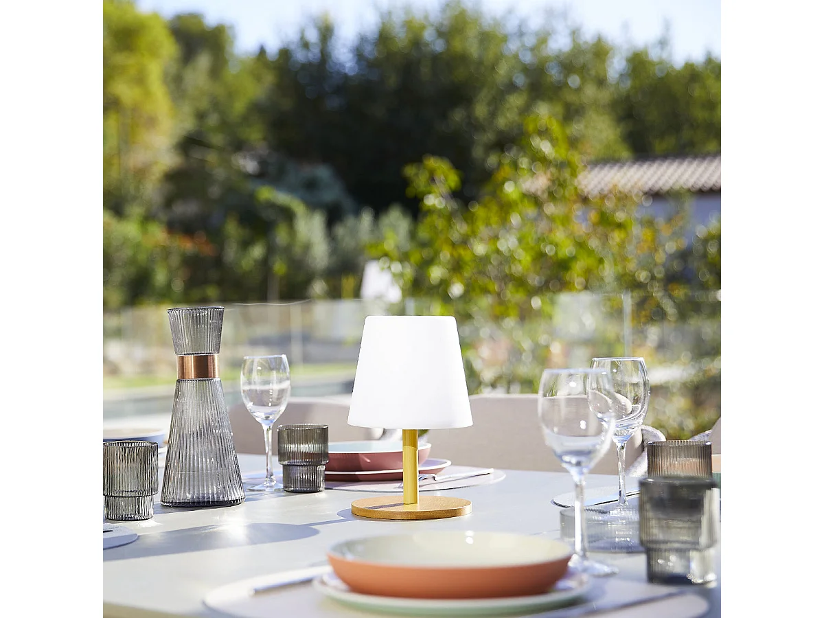 Lampe de table sans fil LED STANDY MINI Bois Bois H25CM