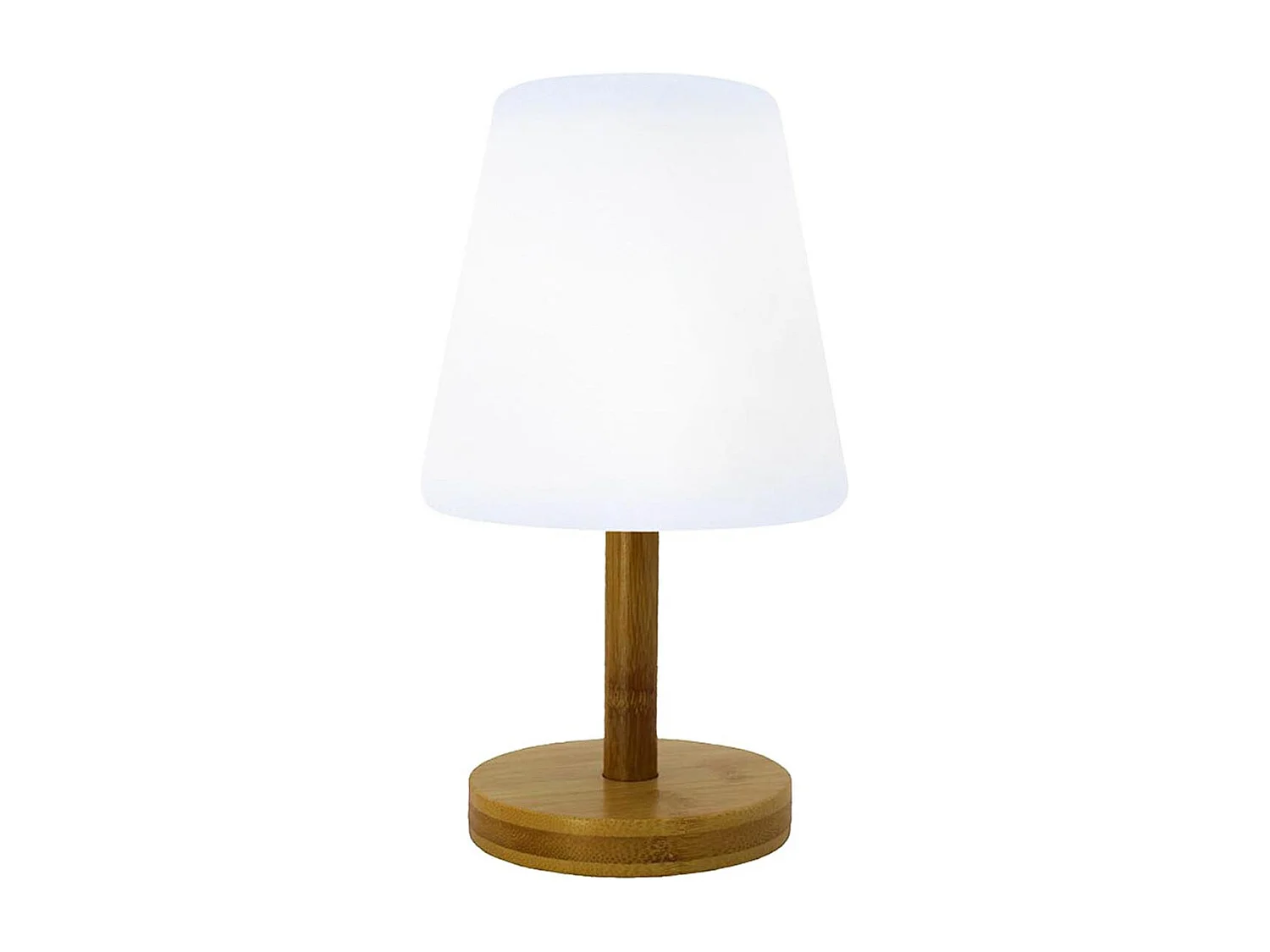 Wireless table lamp H25CM WOOD