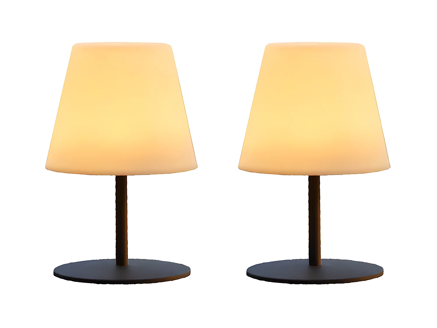 Set van 2 Draadloze LED Tafellampen H16CM TWINS