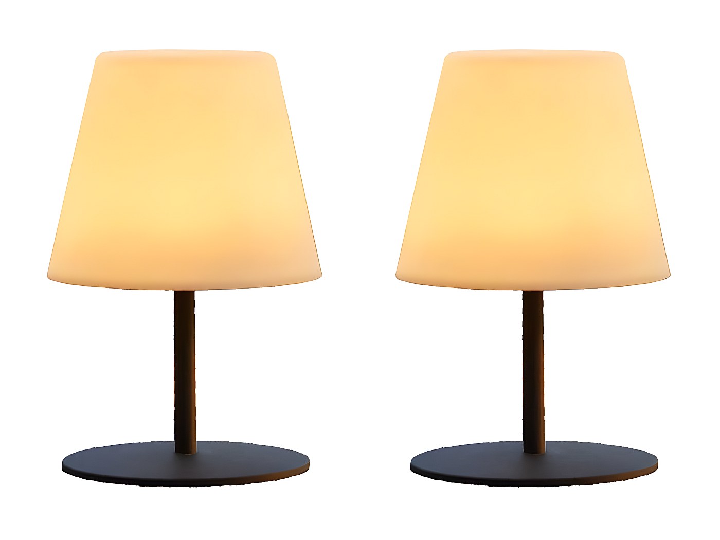 Lampe De Table Lumisky Set De 2 Lampes De Table Bohème TWINS BOHEME Bois Poly Rotin H16CM