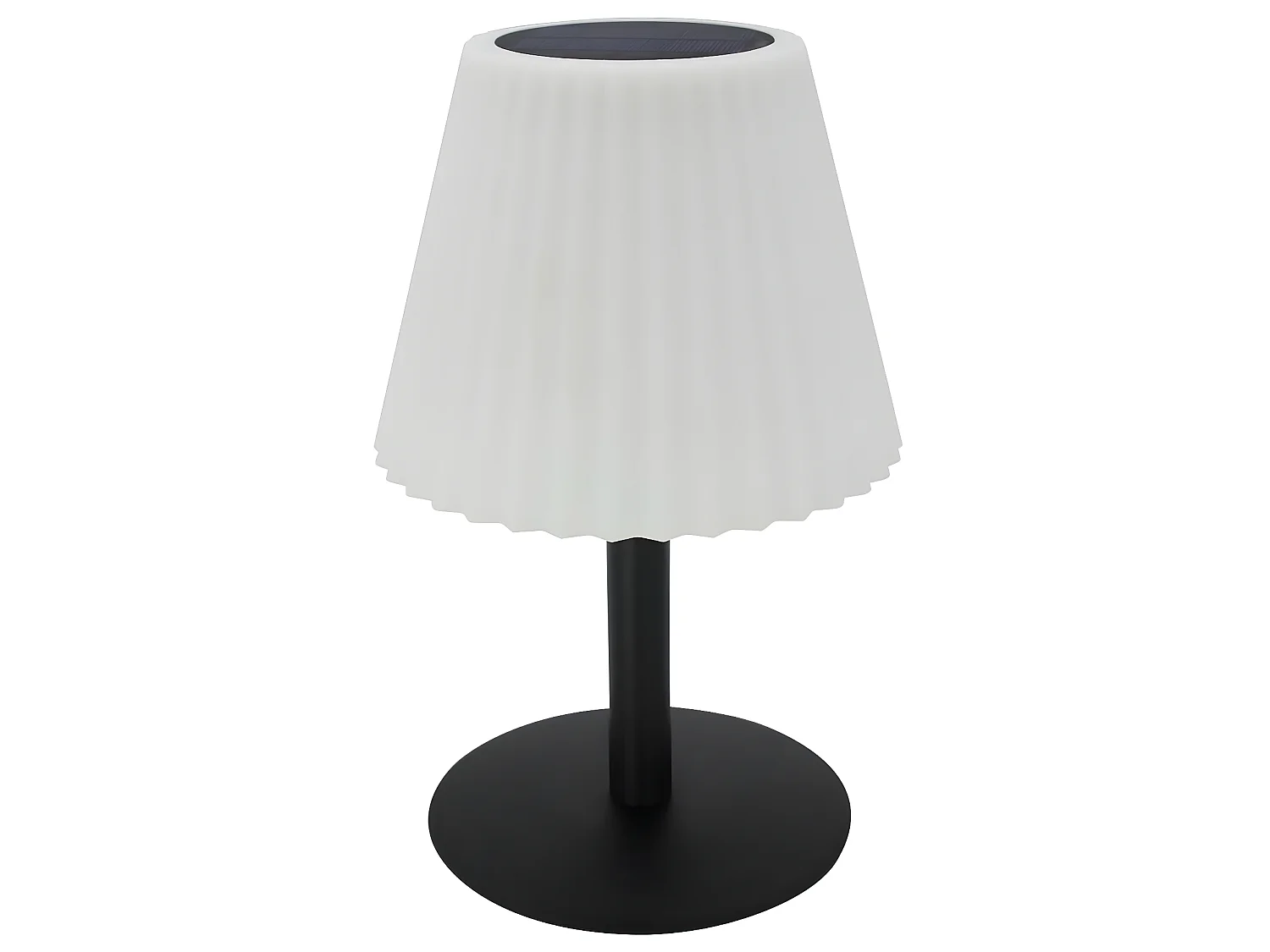 Lampe de table solaire 2 en 1 LADY Blanc Acier H62cm