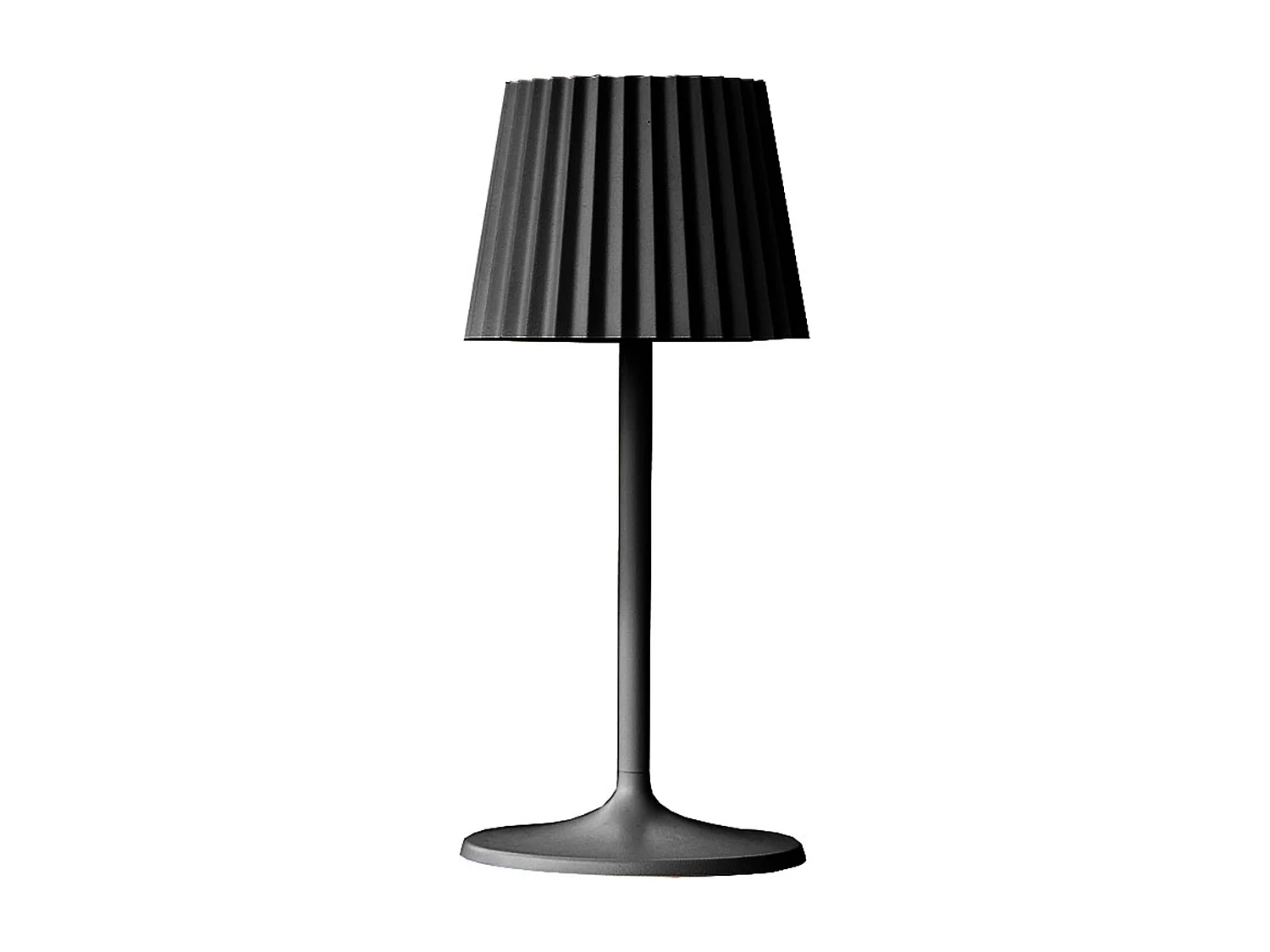 Lampe de table sans fil ABBY Noir H30cm