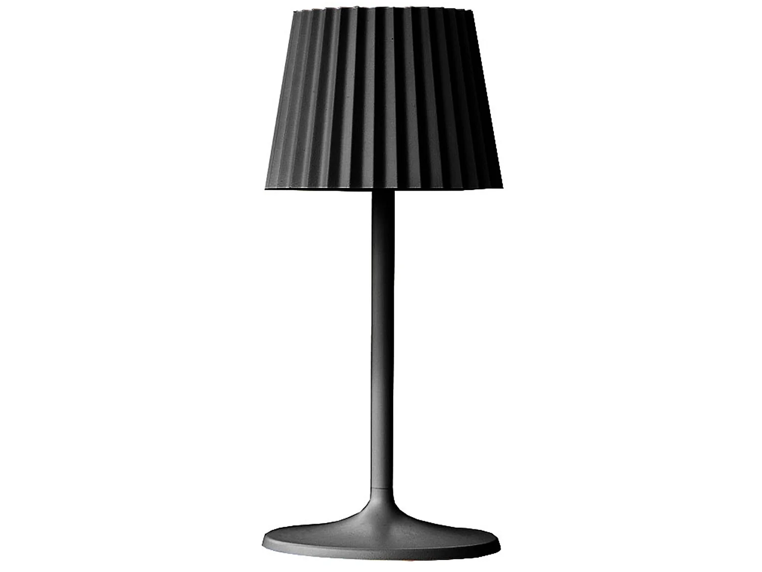 Lampe de table sans fil ABBY Noir H30cm
