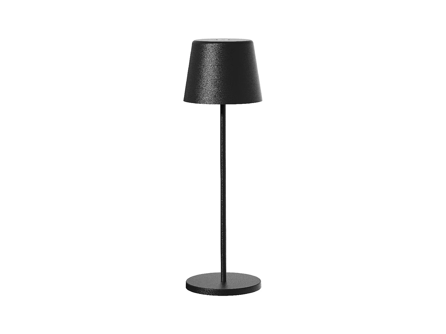 Lampe de table sans fil LED KELLY Noir Metal H38CM