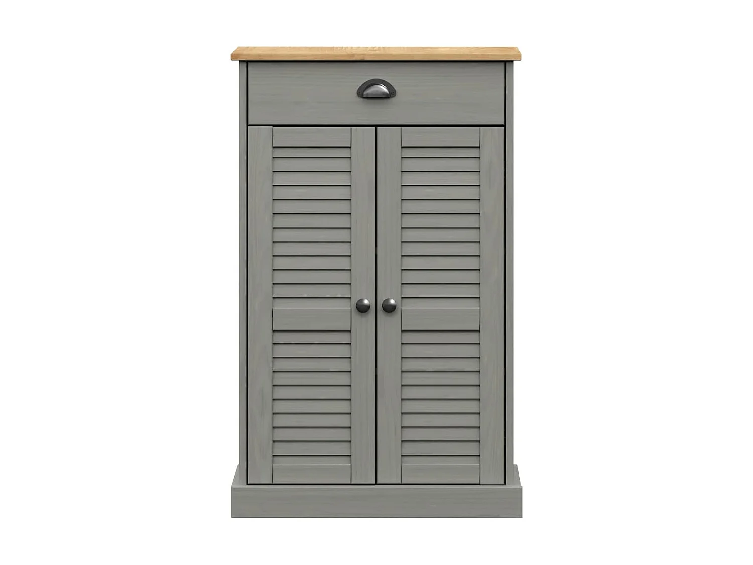 Armoire à chaussures VIGO gris 60x35x96 cm bois massif de pin