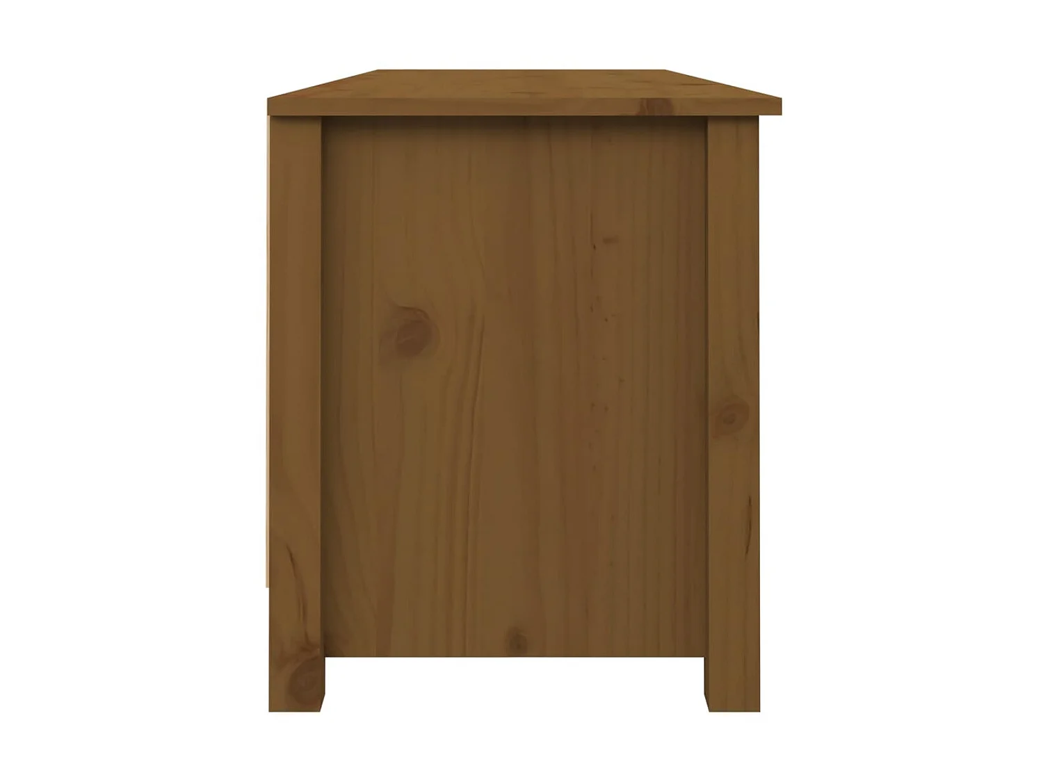 Banc à chaussures Marron miel 110x38x45,5 cm Pin massif