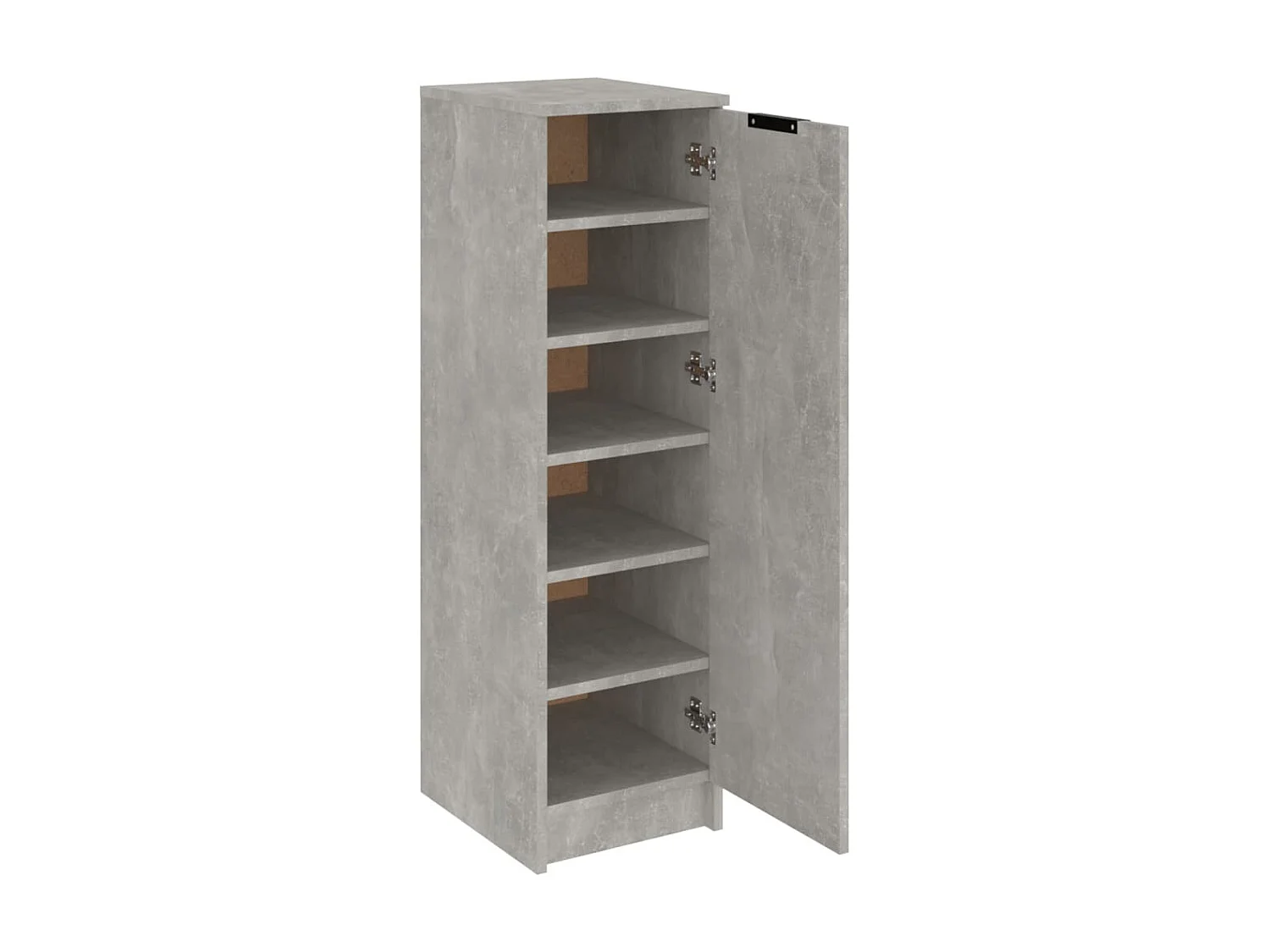 Armoire à chaussures Gris béton 30x35x100 cm Bois d'ingénierie