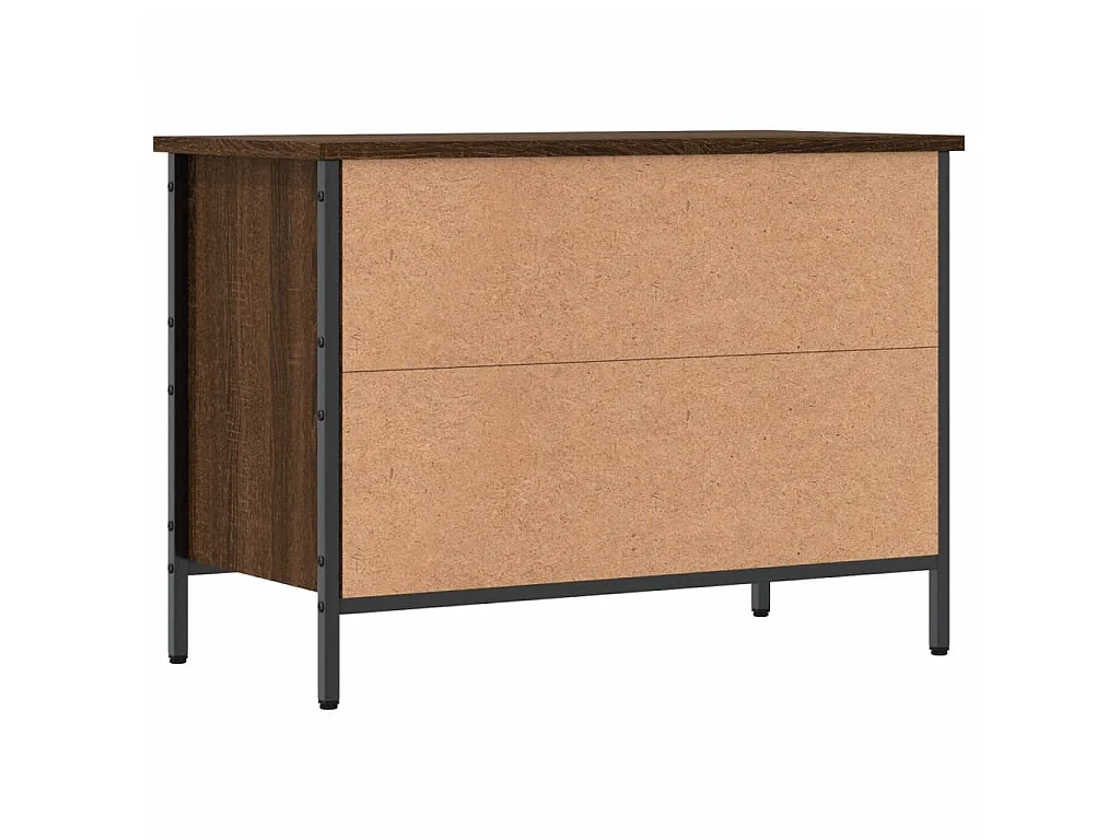 Armoire à chaussures chêne marron 69x35x50 cm bois d'ingénierie