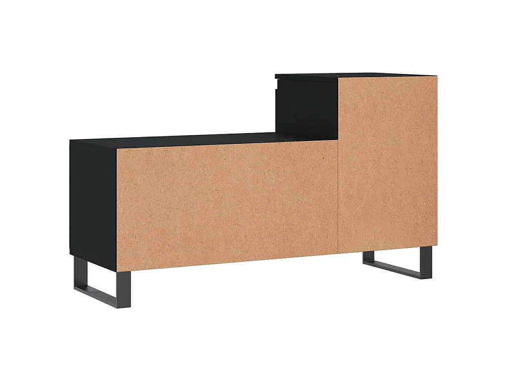 Schoenenkast Zwart 102x36x60 cm Bewerkt hout