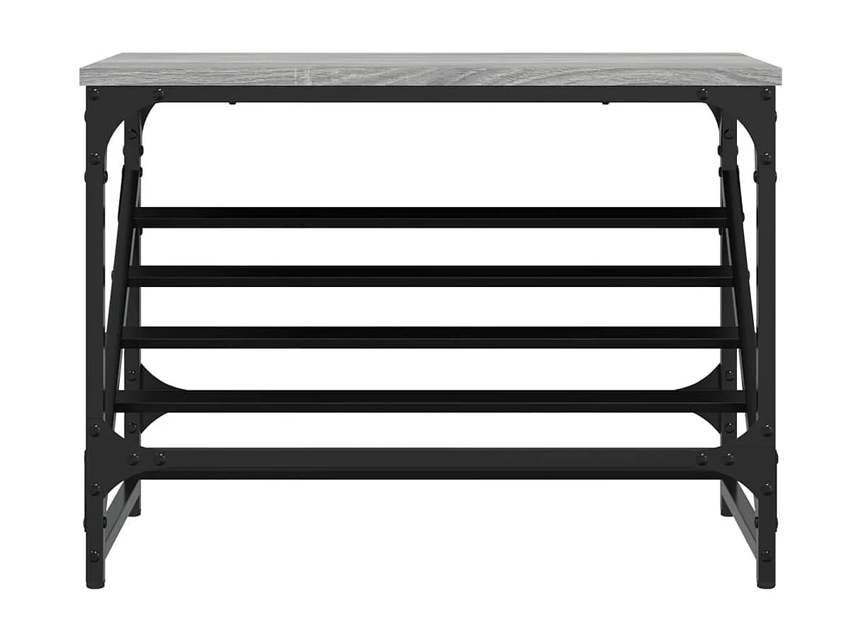 zapatero sonoma gris 60x30x45 cm madera contrachapada