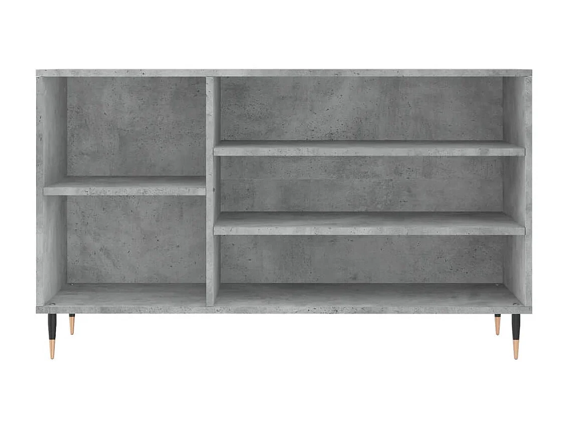 Scarpiera Grigio cemento 102x36x60 cm MDF