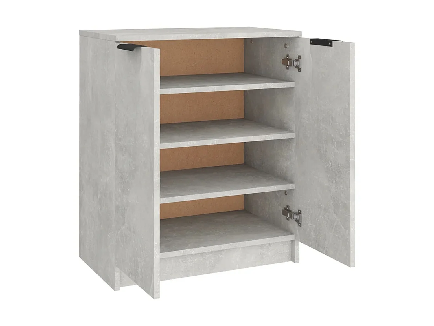Armoire à chaussures Gris béton 59x35x70 cm Bois d'ingénierie