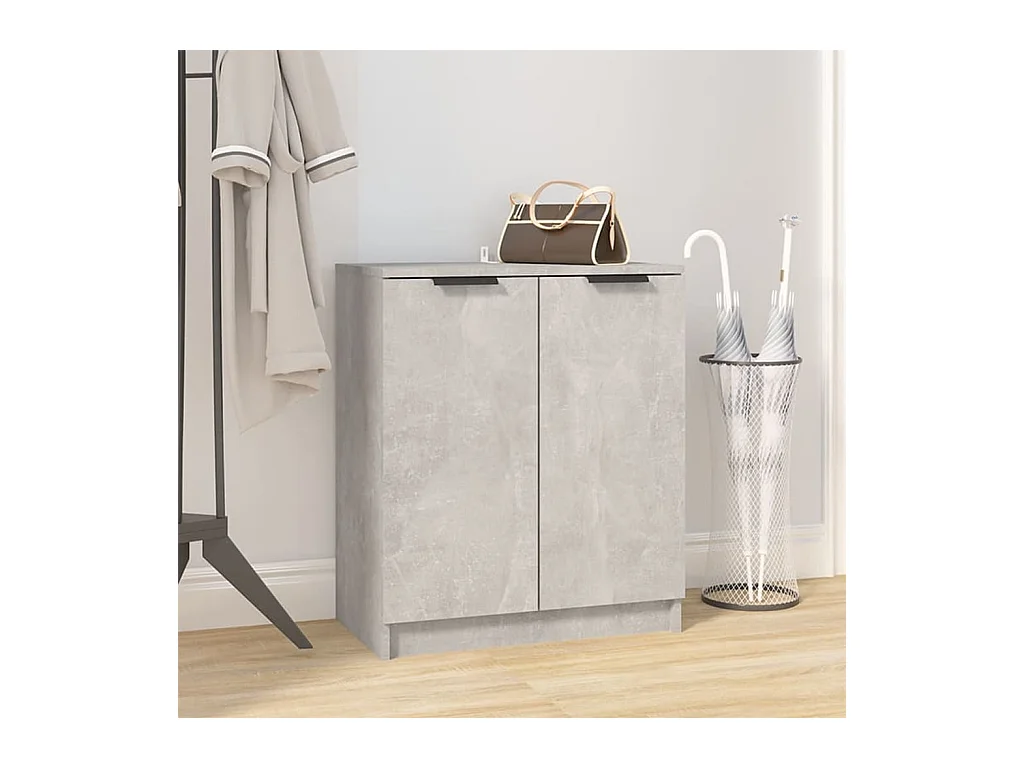 Schuhschrank Betongrau 59x35x70 cm Holzwerkstoff