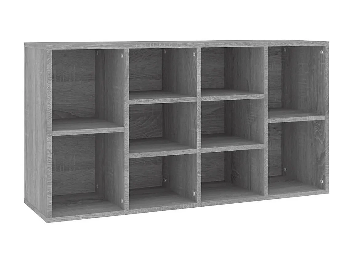 Panca per scarpe Sonoma grigia 103x30x54,5 cm MDF