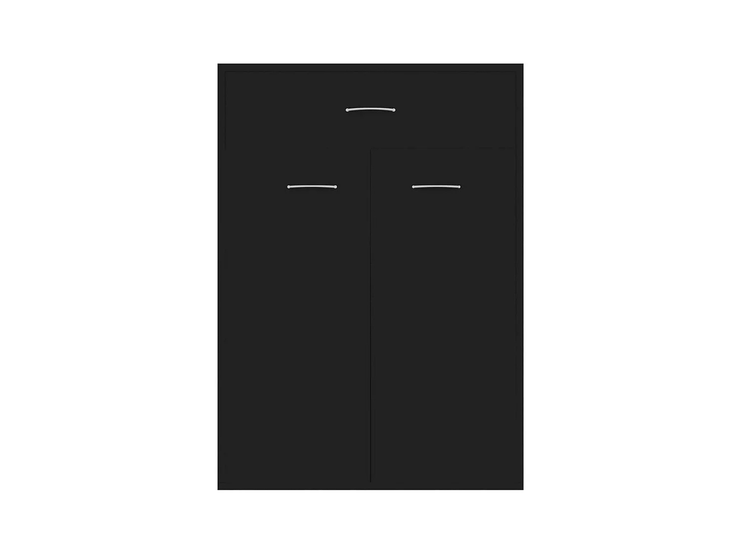 Schoenenkast Zwart 60x35x84 cm Spaanplaat
