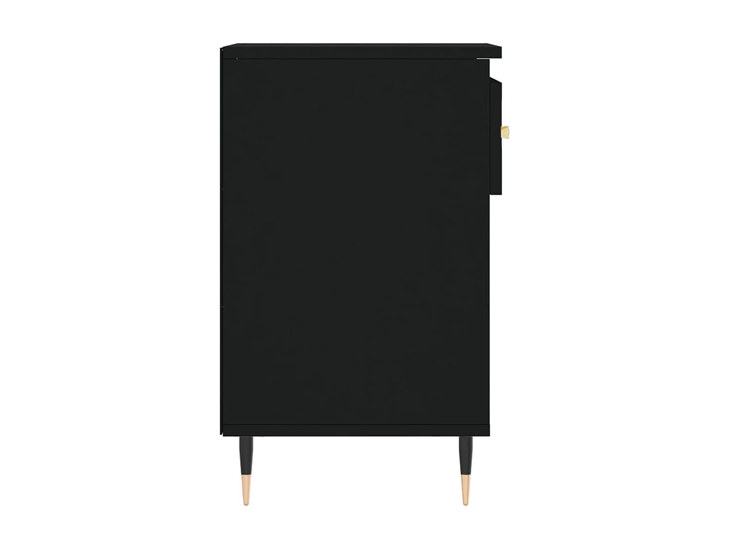 Zapatero Negro 102x36x60 cm Madera contrachapada