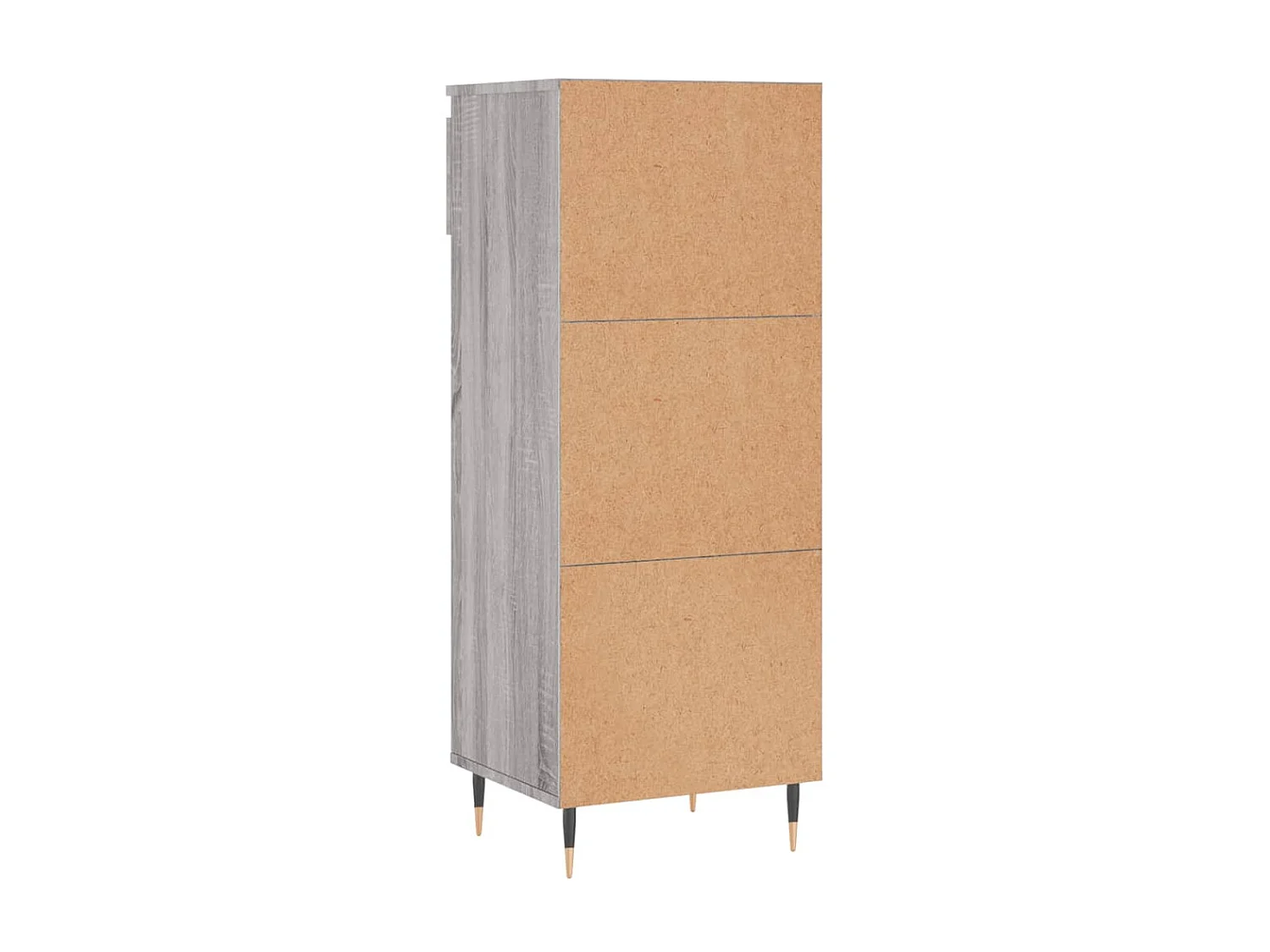 Scarpiera Sonoma grigia 40x36x105 cm MDF