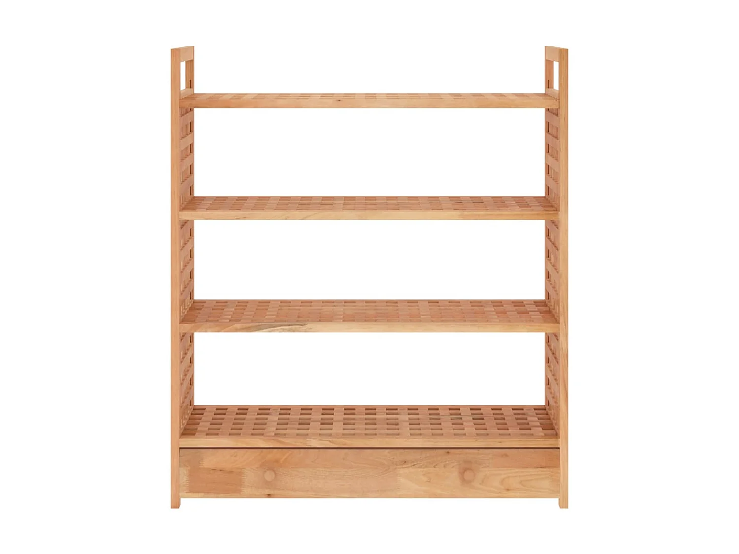 Scarpiera con cassetto 70x27x81cm Legno massello di noce