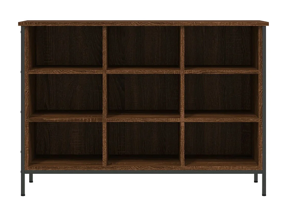 Armoire à chaussures chêne marron 100x35x70cm bois d'ingénierie