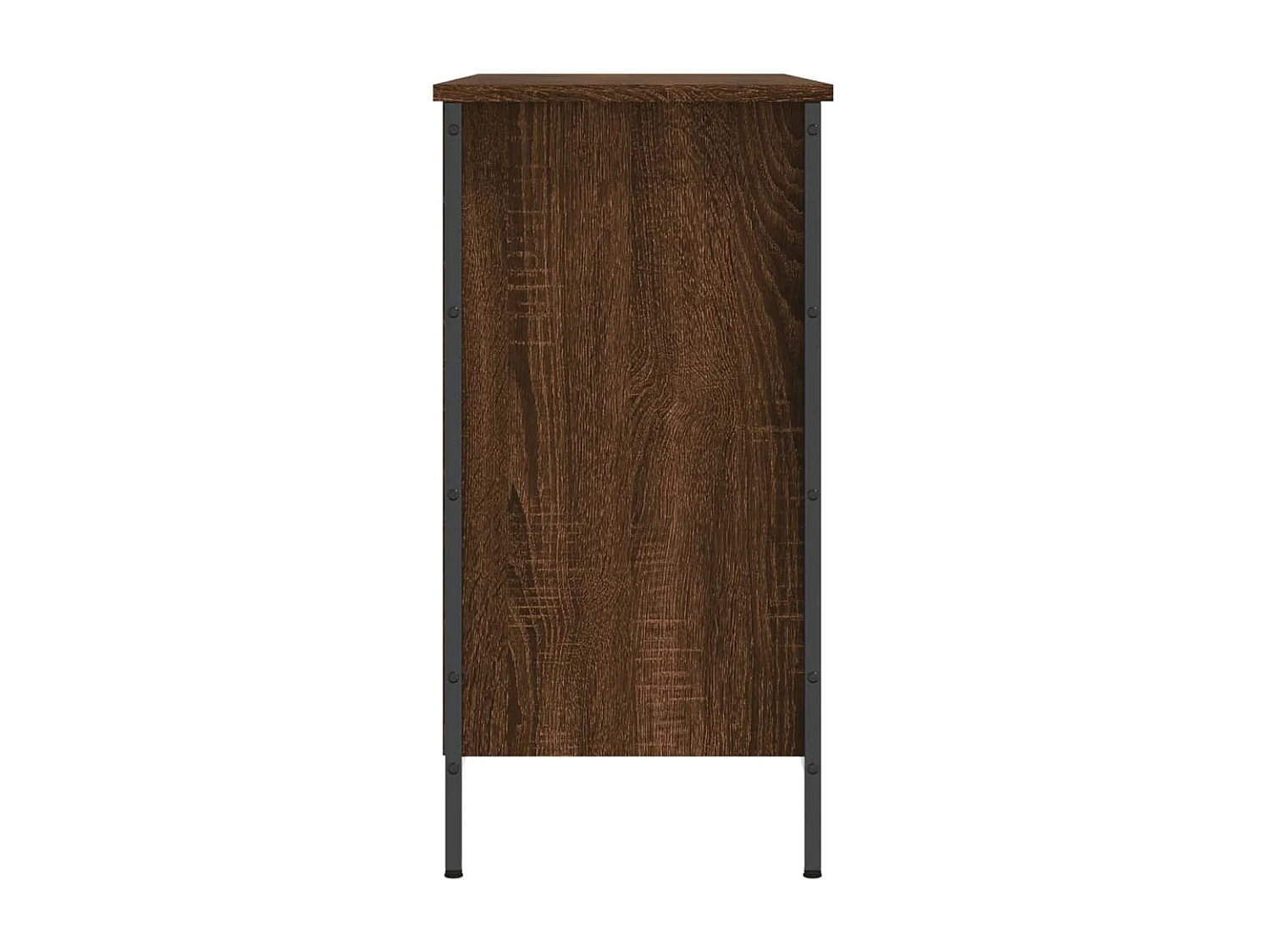 Armoire à chaussures chêne marron 100x35x70cm bois d'ingénierie