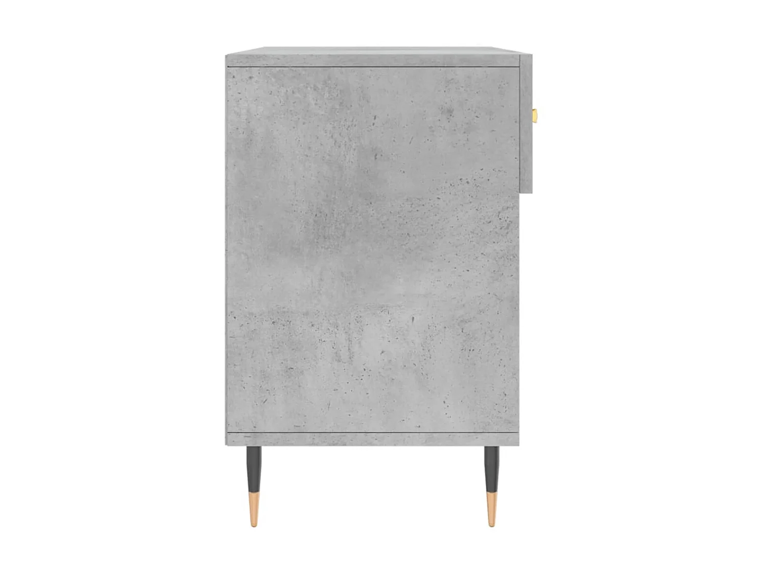 Panca per scarpe grigio cemento 102x35x55 cm in multistrato