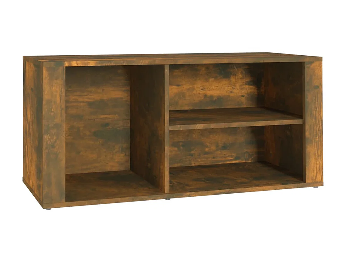 Schoenenkast Gerookt eiken 100x35x45 cm Bewerkt hout