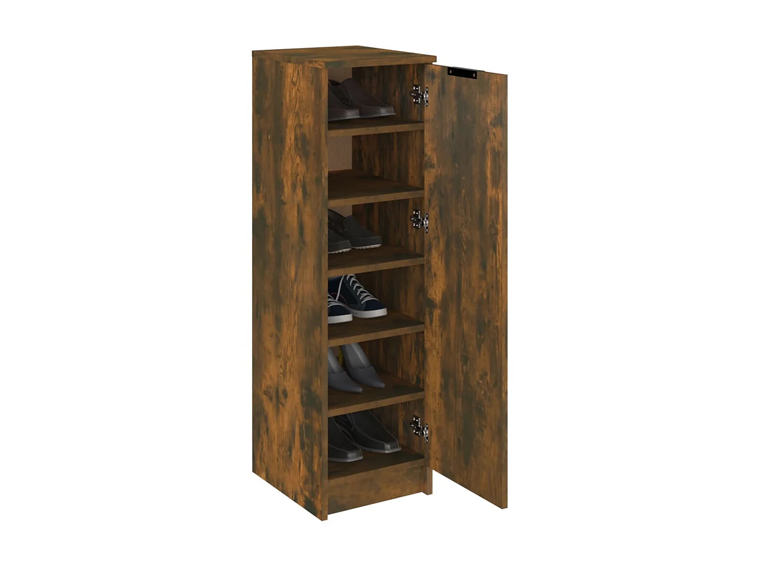 Meuble à chaussures Chêne fumé 30x35x100 cm Bois d'ingénierie