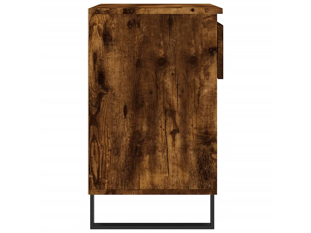 Armoire à chaussures Chêne fumé 70x36x60 cm Bois d'ingénierie