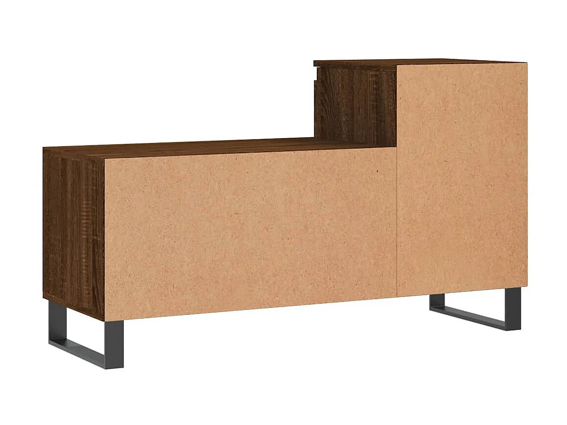 Scarpiera Rovere marrone 102x36x60 cm MDF