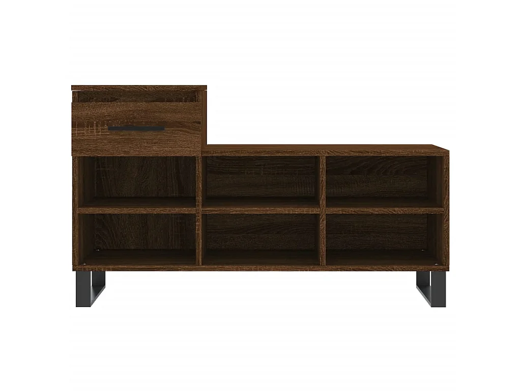 Armoire à chaussures Chêne marron 102x36x60cm Bois d'ingénierie