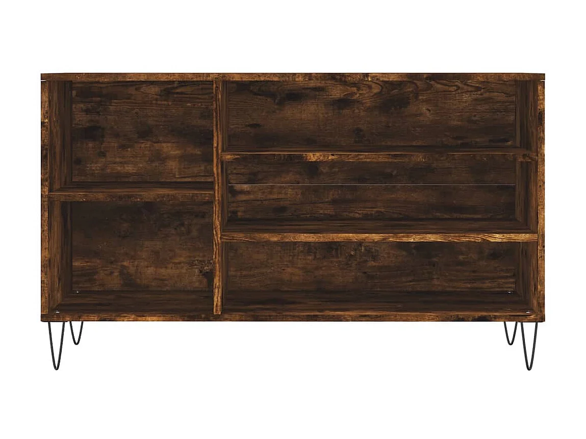 Armoire à chaussures Chêne fumé 102x36x60 cm Bois d'ingénierie