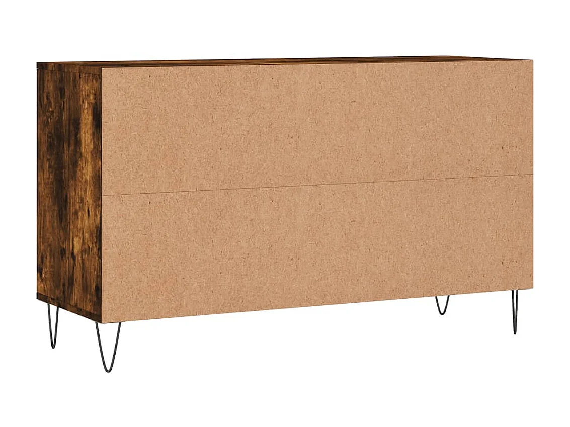 Armoire à chaussures Chêne fumé 102x36x60 cm Bois d'ingénierie