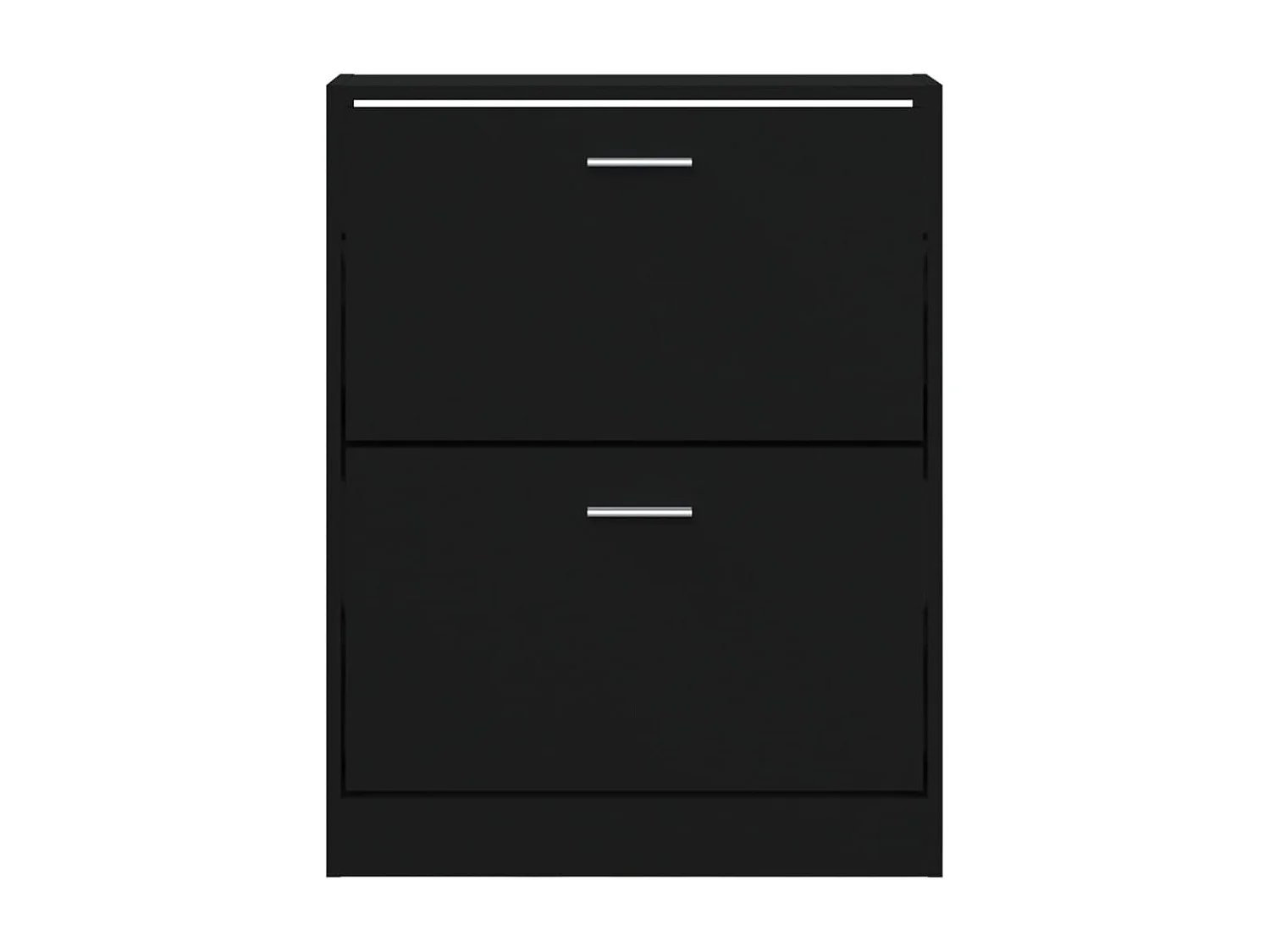 Zapatero Negro 59x17x81 cm Madera contrachapada