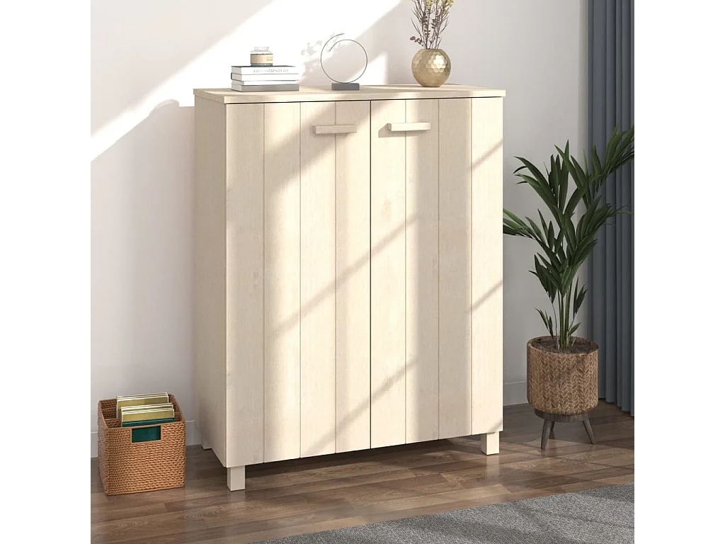 Scarpiera HAMAR Marrone miele 85x40x108 cm Pino massiccio