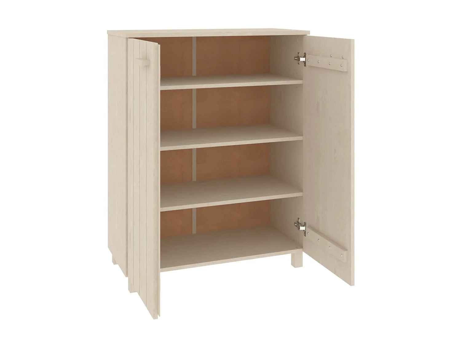 Scarpiera HAMAR Marrone miele 85x40x108 cm Pino massiccio