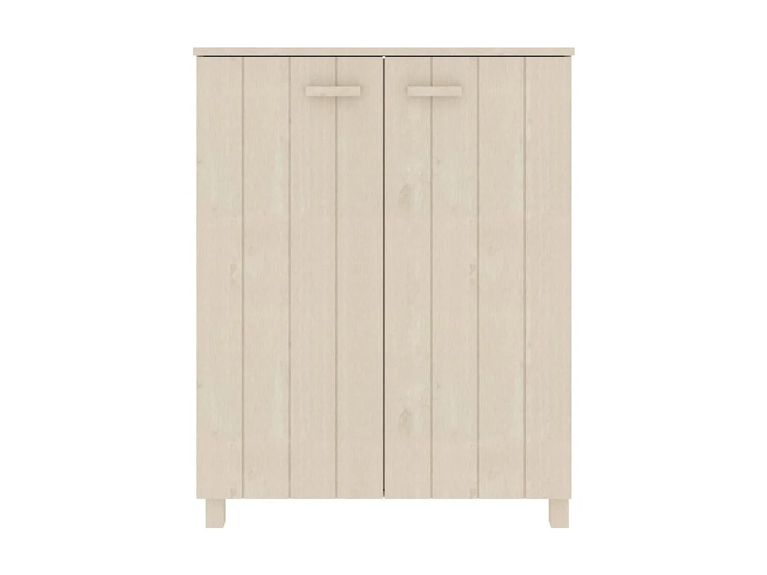 Armoire à chaussures HAMAR Marron miel 85x40x108 cm Pin massif