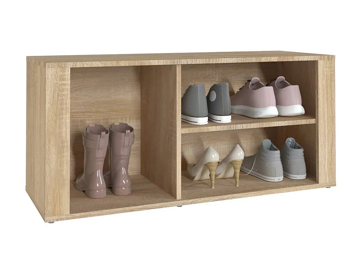 Armoire à chaussures Chêne sonoma 100x35x45cm Bois d'ingénierie