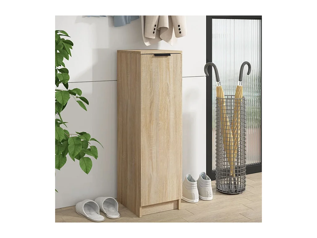 Armoire à chaussures Chêne Sonoma 30x35x100cm Bois d'ingénierie