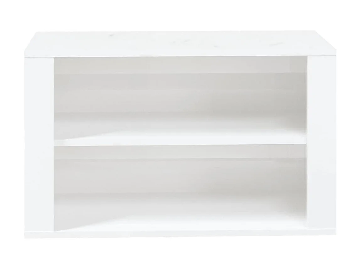 scarpiera Bianco lucido 75x35x45 cm MDF