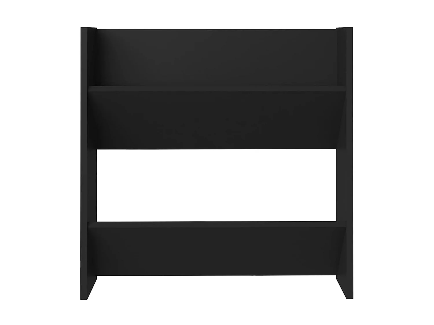 Zapateros de pared 4 piezas Aglomerado negro 60x18x60 cm