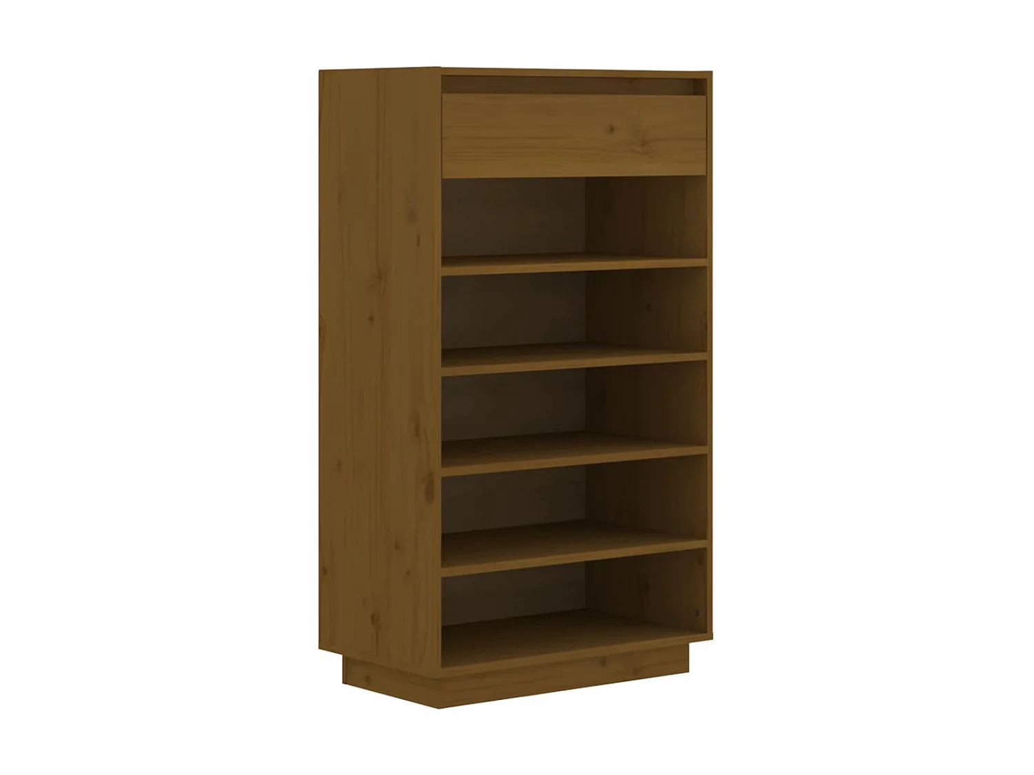 Armoire à chaussures Marron miel 60x34x105cm Bois de pin massif