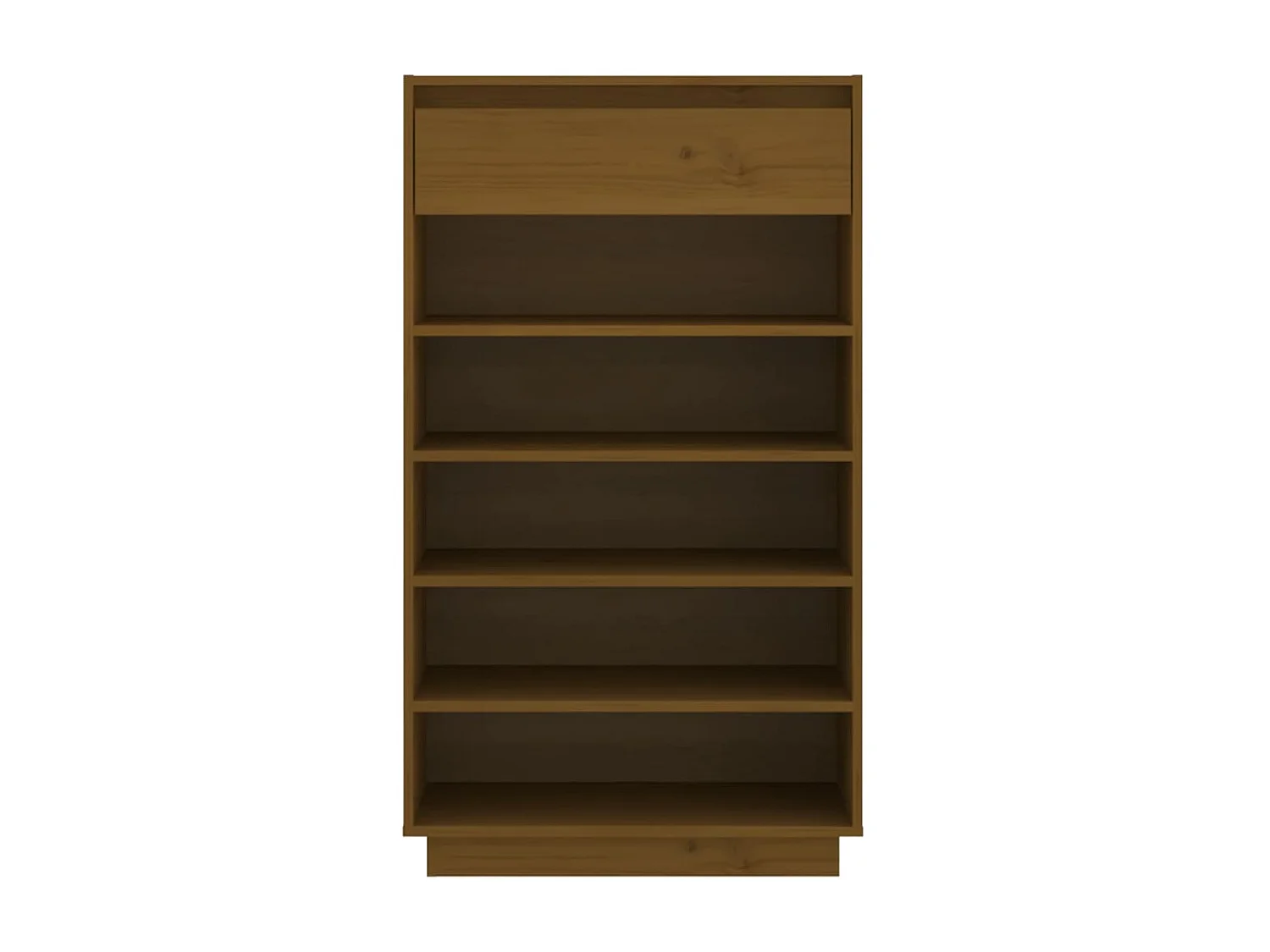 Armoire à chaussures Marron miel 60x34x105cm Bois de pin massif